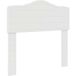 Tête de lit blanc brillant 100 cm bois d'ingénierie