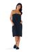 Boca Terry Spa Wrap voor dames - 100% katoenen spa, douche, bad en gymhanddoek met drukknopen, handdoekomslag voor vrouwen, zwart, medium/groot