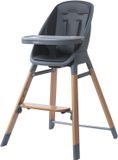 Titaniumbaby Flexx Kinderstoel - 2 in 1 - Hout - Grijs