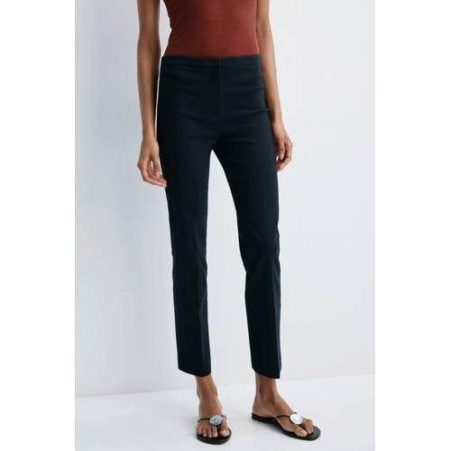 Mango slim fit broek - marineblauw