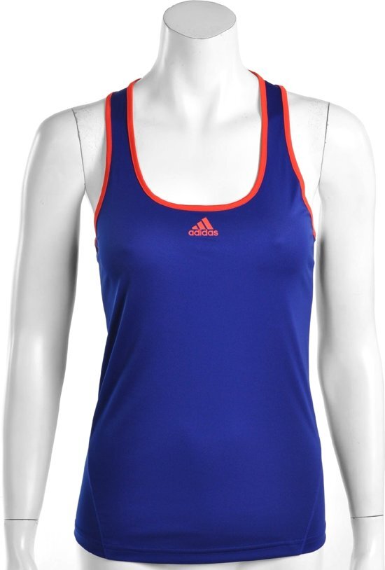 Adidas Women s Response Classical Tanktop - Sporttop - Dames - Maat XL - Paars Blauw;Fluor Rood