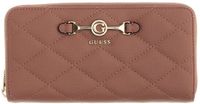 GUESS Frances SLG Large Zip Around Wallet Rosewood