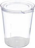 APS SUPER CUP bekerset, 8 bekers en 8 deksels, Ø 8 cm, hoogte 10 cm, 0,25 liter, SAN, Made in Germany
