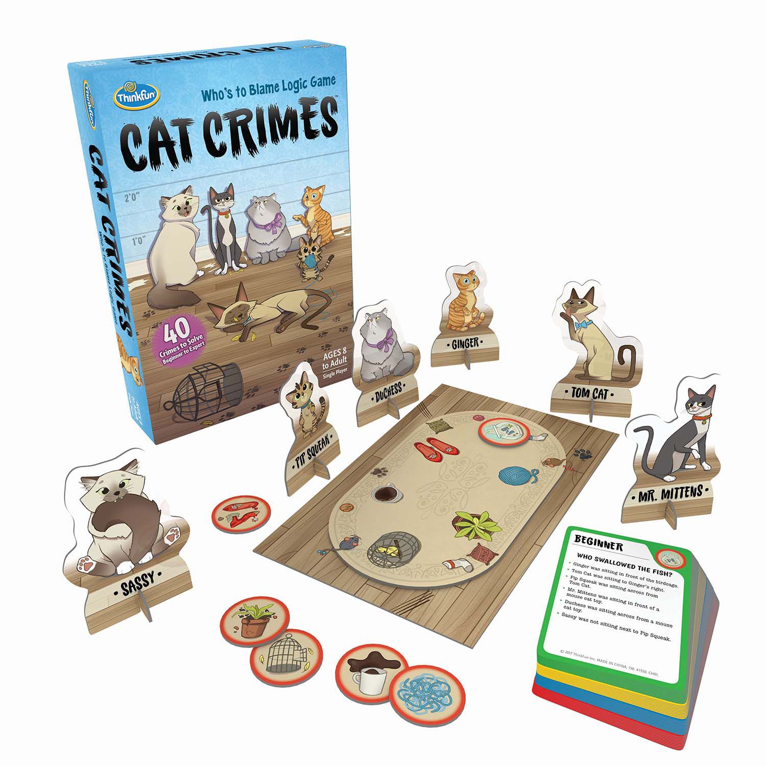 Thinkfun Cat Crimes - Bordspel - Strategie - 8+ jaar