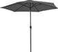vidaXL Parasol met metalen paal 300 cm antraciet