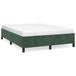 VidaXL Cadre de lit Velours Vert foncé 140x200 cm