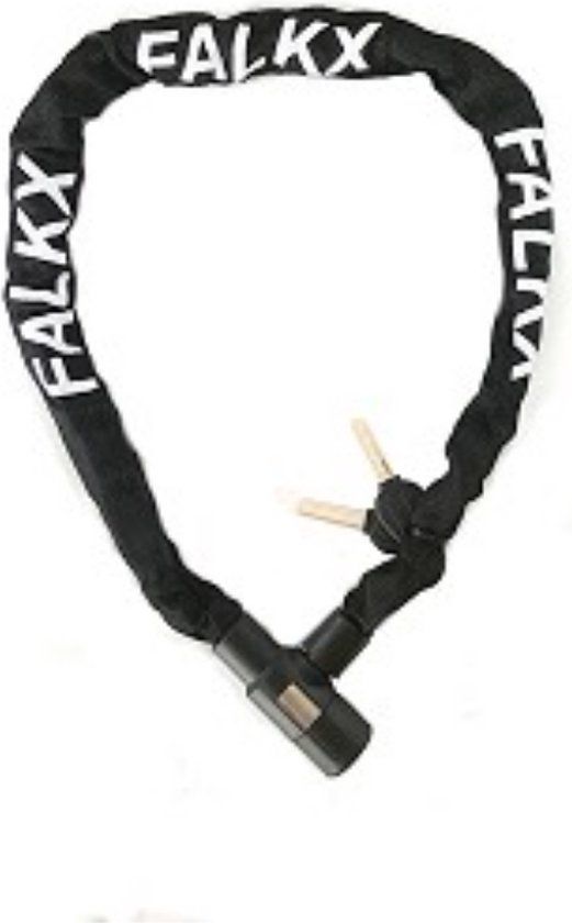 Falkx FALKX Secure 6/1200 Kettingslot - Zwart - Nylon Hoes - 6x1200mm