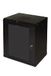 Connetto - Kast 19" 12u Link Serie Light zwart met glazen deur (HxBxL) 600x400x530 mm inclusief legplank