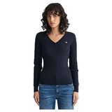GANT Pull bleu marine / blanc