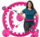 Hula Hoop Hula Hoop avec poids, fitness, compteur LCD, accents rose, 45 cm