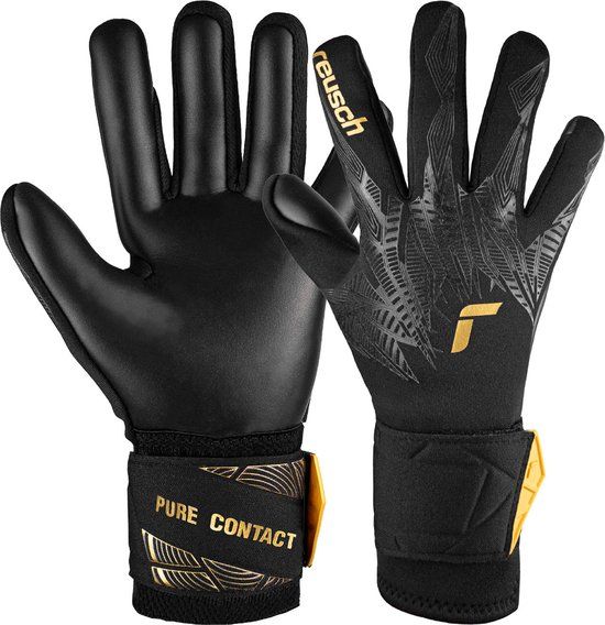 Reusch Pure Contact Infinity Junior Keepershandschoenen - Maat 5 - Zwart/Goud