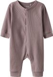 TWO SOON NAME IT - TBNRIX LS SLEEPSUIT BUTTONS NOOS - Baby - Pyjamas - Woodrose - Effen - Lange mouw - Katoen - Maat 92