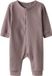 TWO SOON NAME IT - TBNRIX LS SLEEPSUIT BUTTONS NOOS - Baby - Pyjamas - Woodrose - Effen - Lange mouw - Katoen - Maat 92
