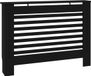 vidaXL Cache-radiateur 112x19x81 cm MDF noir