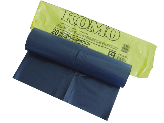 Komo Vuilniszak 50 Liter Grijs 20 Per Rol