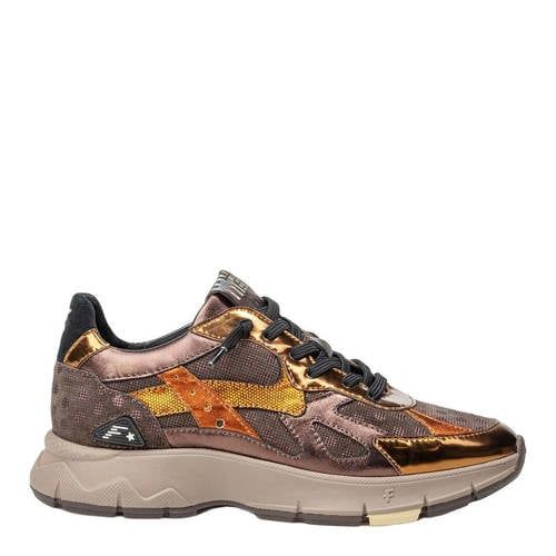 Floris van Bommel Daysi 05.19 leren sneakers - bruin