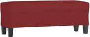 vidaXL - Banc - 100x35x41 cm - tissu - bordeaux