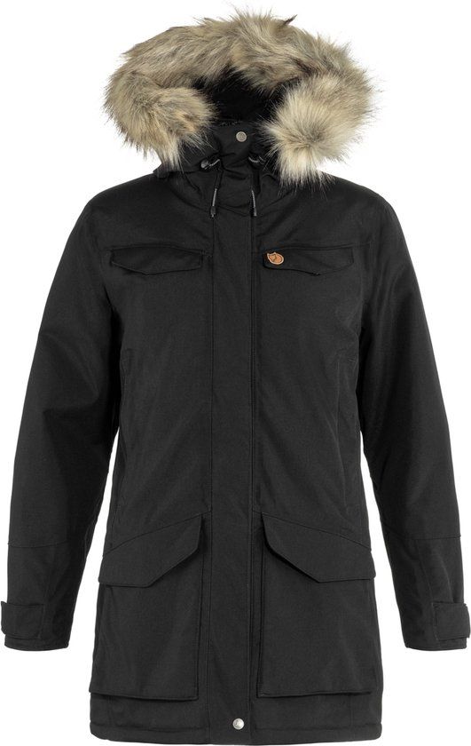 Fjällräven Fjallraven Nuuk Parka W Dames Outdoorjas - Zwart - Maat L