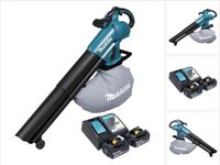 Makita DUB 187 RG2 accu bladblazer en bladzuiger 18 V borstelloos + 2x accu 6,0 Ah + oplader
