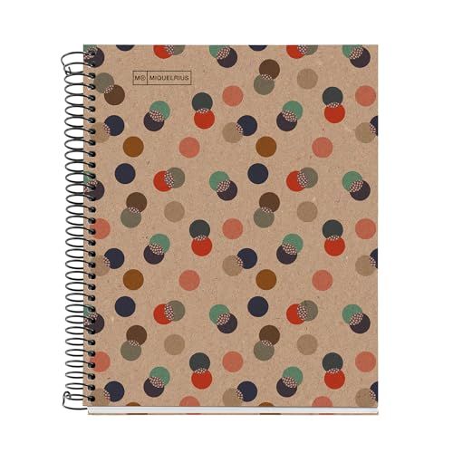 Miquelrius - A5 Recycled Notebook - Lined - 80 Sheets - Eco-Confetti