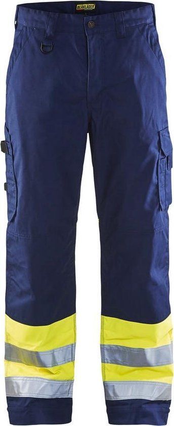 Blåkläder Werkbroek High Vis 1564-1811 - Marine/High Vis Geel - C44