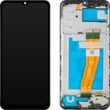 MP Samsung Écran avec écran tactile MP compatible avec Samsung Galaxy A03s A037, avec cadre, Version F, Noir