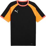 PUMA Individualligajersey Jr Voetbalshirt Korte Mouw Jongens Zwart