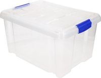 PLASTICFORTE Opbergbox met deksel - 5 liter - transparant - kunststof