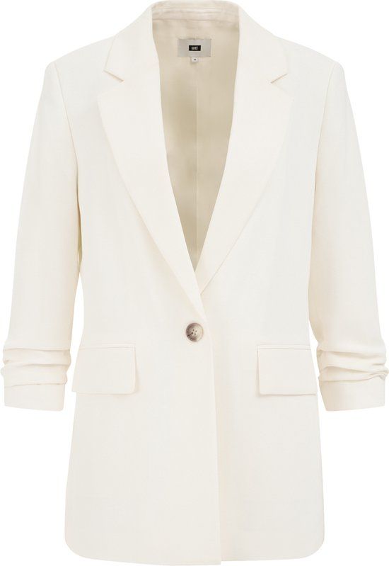 WE Fashion Dames Regular Fit Blazer White Polyester 38
