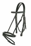 HKM Hoofdstel -Economic- Zwart Leer Unisex Paard