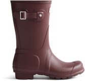 Hunter Original Short Bottes de pluie femme Étanche Bordeaux