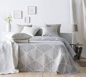 VIALMAN Lichte sprei Sofia 27 voor tweepersoonsbed 135 cm | Sprei 135 cm | Sprei 230 x 270 cm, beige