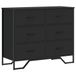 VidaXL Ladekast Zwart Hout 91x35,5x74,5 cm