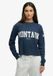 Superdry Athletic Essential Graphic Longsleeve Top Dames Lauren Navy Coton Taille 6