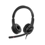 Axtel Headset with Microphone and Volume Control, Black