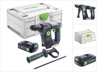 Festool BHC 18-Basic accuboormachine 18 V 1,8 J SDS Plus Brushless + 1x accu 3,0 Ah + Systainer - zonder oplader