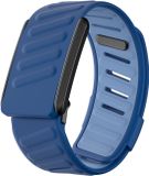Strap-it Siliconen sport bandje met druksluiting - geschikt voor de Whoop 4.0 (duo blauw)