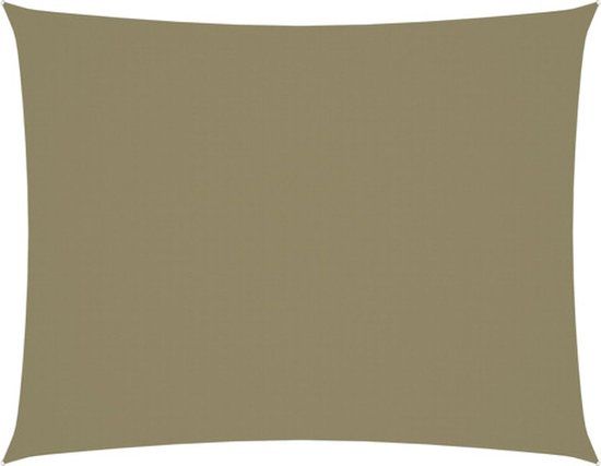 vidaXL Zonnescherm rechthoekig 2,5x4 m beige Oxford stof