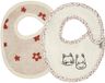 Slabbetjes Sterntaler Slabbetjes 2-pack Boerderij - Meisjes - Katoen - Ecru