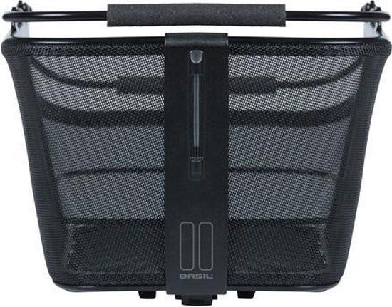Basil Cento Tech Fiber Fietsmand Nordlicht MIK - Achter - Textonile - Zwart