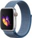 123watches.nl 123watches Nylon Geweven Sport Band - Cape Cod Blauw - Geschikt voor Apple Watch
