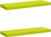 vidaXL - 2-delige Bankkussens VUGHT - 2 st - 100% Polyester - Heldere Groen