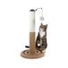 Aqpet Interactieve krabpaal van sisal met 55 cm hoge ballen, kleur beige