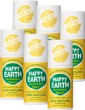 Happy Earth Bundel Deodorant Roller Jasmine Ho Wood - 100% Natuurlijk - 24 uur Bescherming - Aluminiumvrij - Alcoholvrij - 6x75mL - Voordeelverpakking