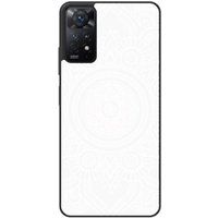Xiaomi Redmi Note Mandala blanc Verstevigd hoesje met sublimatie bedrukking