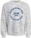 JACK&JONES JJSIMON SWEAT CREW NECK Pull Homme - White Melange