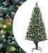 vidaXL Sapin de Noël artificiel Vert 180 cm PVC et Acier et Plastique