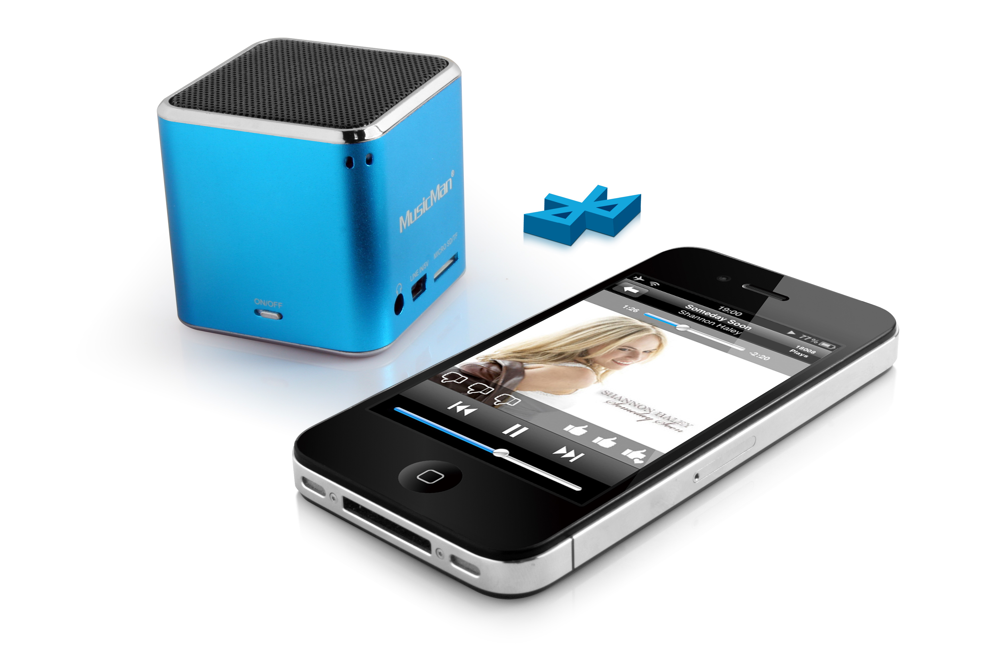 Technaxx Mini Musicman Wireless Soundstation BT-X2 blauw