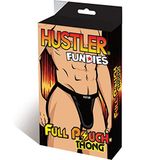 Hustler Heren Thong, zwart, middelgroot