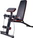 HOMCOM banc de musculation pliable dossier réglable noir